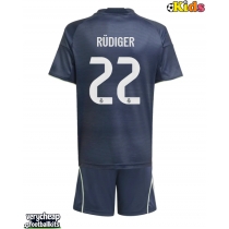 Real Madrid Antonio Rudiger #22 Replica Away Minikit 2025-26 Short Sleeve (+ pants)